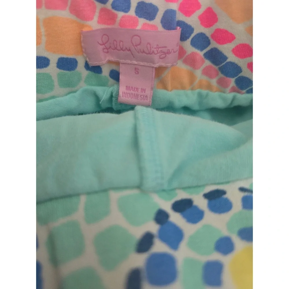 Lilly Pulitzer Skort Womens Small Mosaic Seashell Pink Blue Golf Tennis - Picture 4 of 6